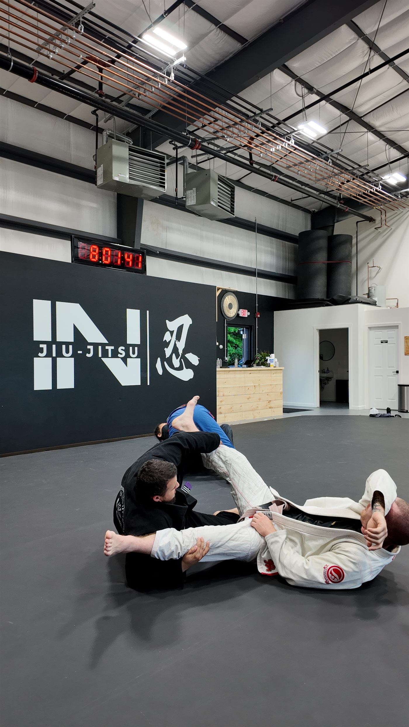 Adult BJJ sparring at IN Jiu-Jitsu