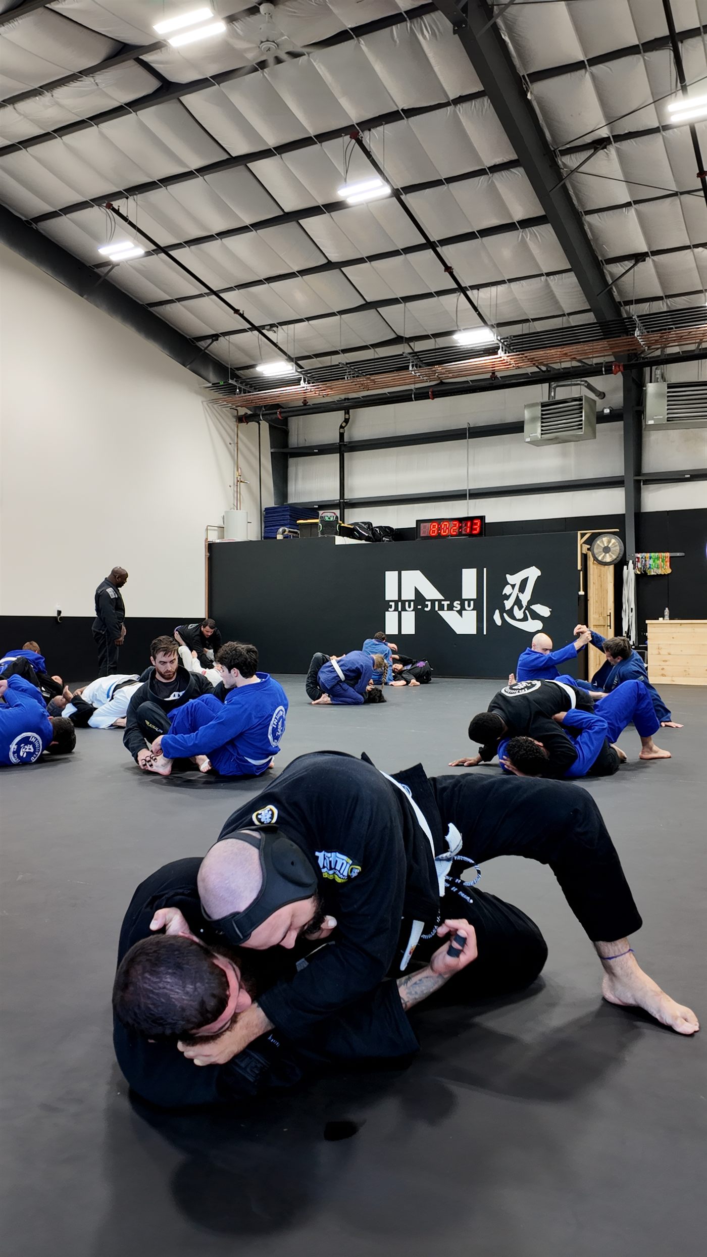 Adult class in action — IN Jiu-Jitsu East Bridgewater