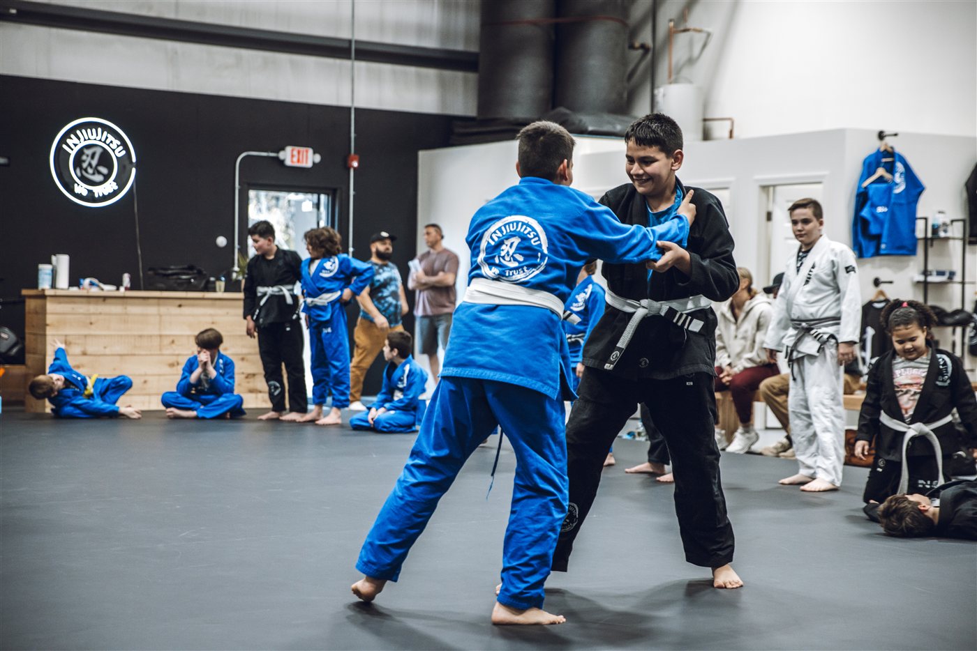 IN Jiu-Jitsu class — full gym